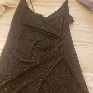 Black slit rue 21 dress